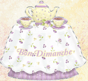 Gif animé Bon dimanche petit dejeuner